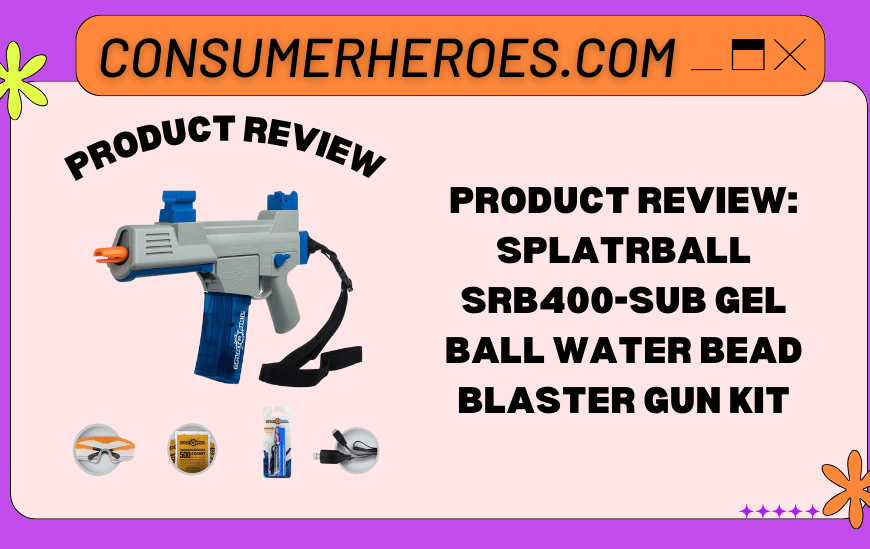 SplatRball SRB400-SUB Gel Ball Water Bead Blaster Gun Kit Review