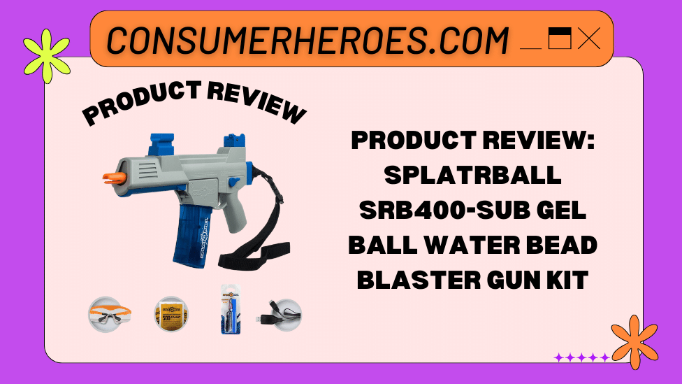 SplatRball SRB400-SUB Gel Ball Water Bead Blaster Gun Kit Review