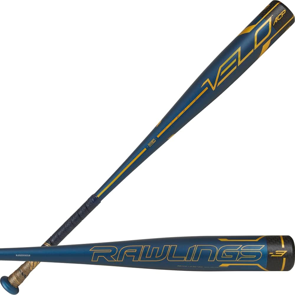 Best BBCOR Baseball Bats (-3) - Rawlings | VELO Baseball Bat | BBCOR | -3 Drop | 1 Pc. Alloy, Composite End Cap