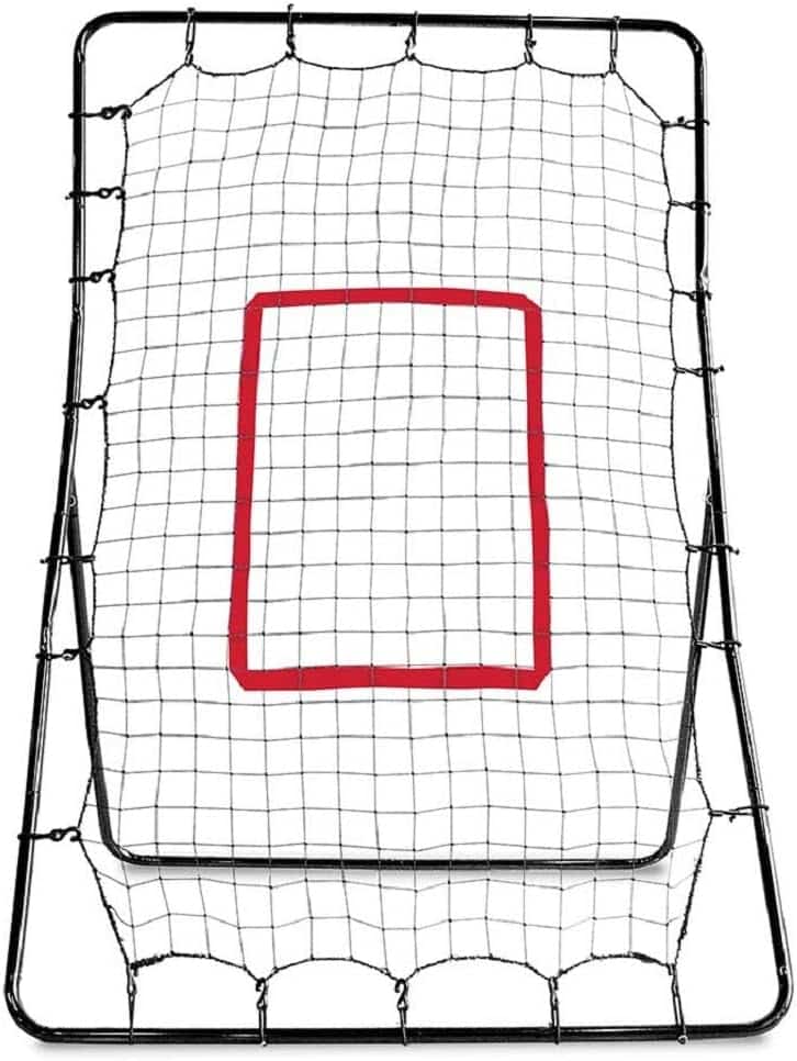 Best Baseball Rebounders -  SKLZ PitchBack Baseball and Softball Pitching Net and Rebounder, Black/Red, 2 9 x 4 8