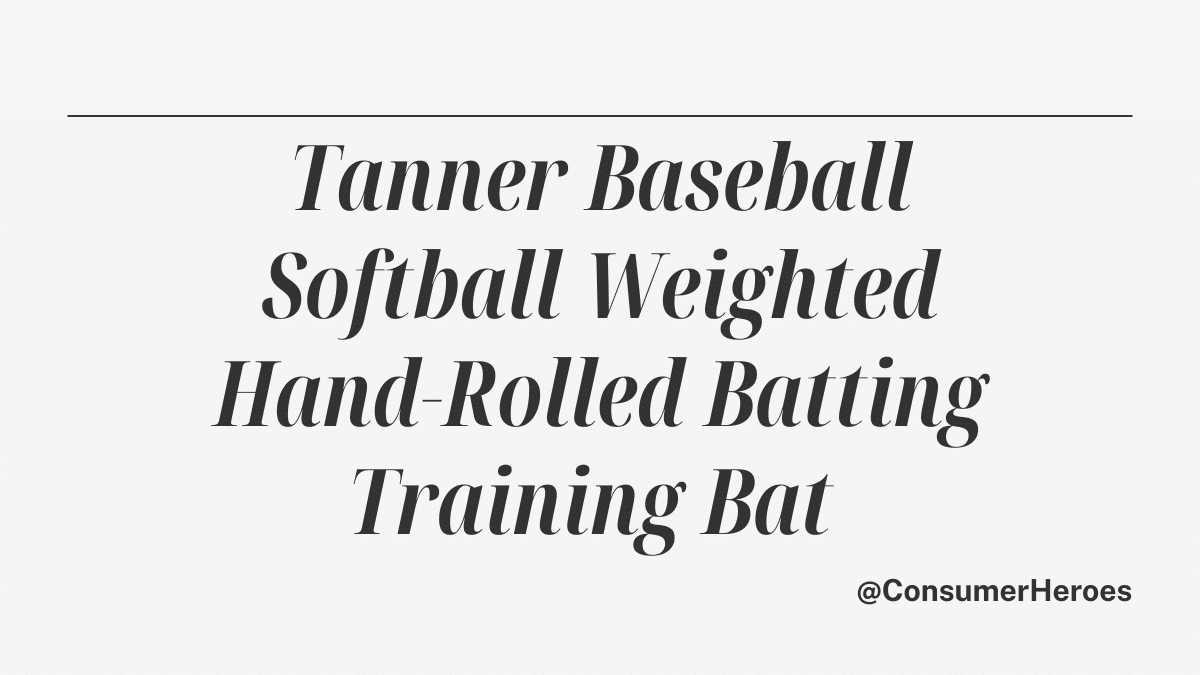 Get Your Swing on Point with the TANNER Baseball Softball Weighted Hand-Rolled Batting Training Ball